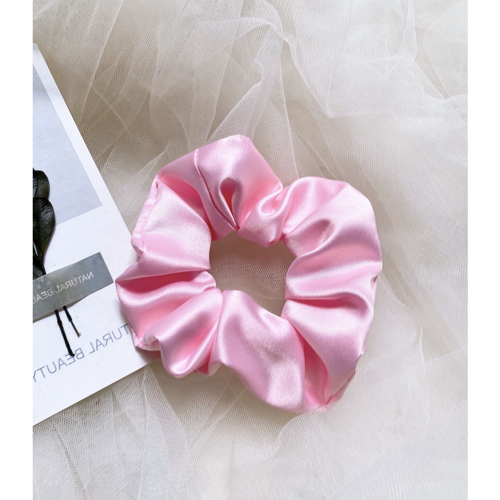 Dây cột tóc, buộc tóc vải Srunchies vải cotton xinh xắn, dễ thương Hot trend