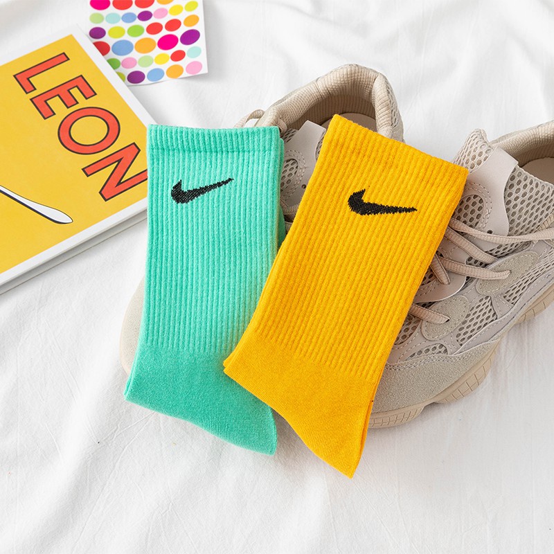 Tất N.i.k.e,Vớ N.i.k.e Thể Thao Cao Cổ Chất Liệu Cotton Nhiều Màu