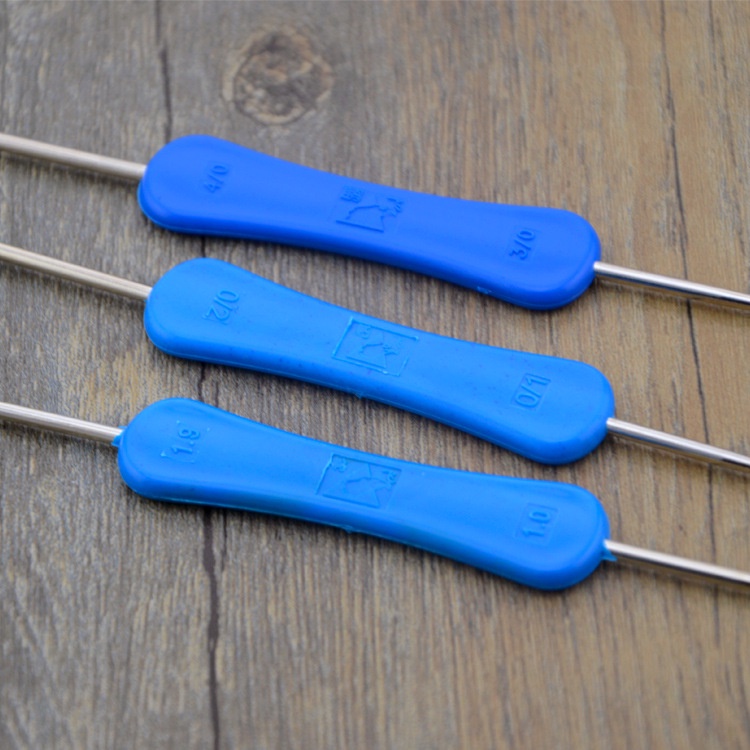 Móc đan len 2 đầu bằng kim loại cao cấp siêu bền, dụng cụ may mặc tiện dụng