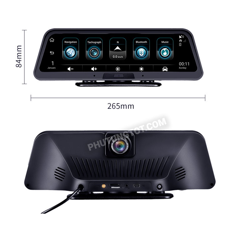 Camera hành trình ô tô thông minh đặt táp lô a9s ram 2gb carcam 4g lte gps - ảnh sản phẩm 4