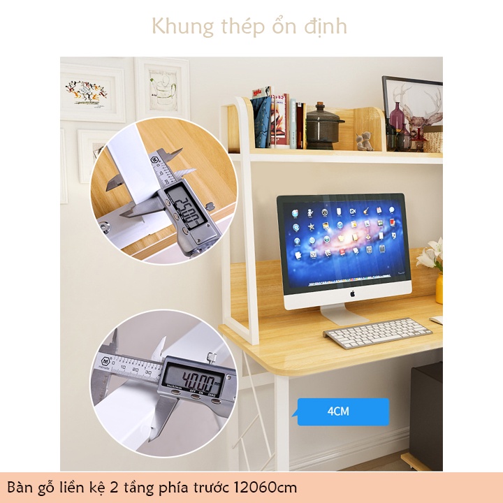 xả Bàn Liền Kệ 2 tầng phù hợp ngồi học, ngồi làm việc