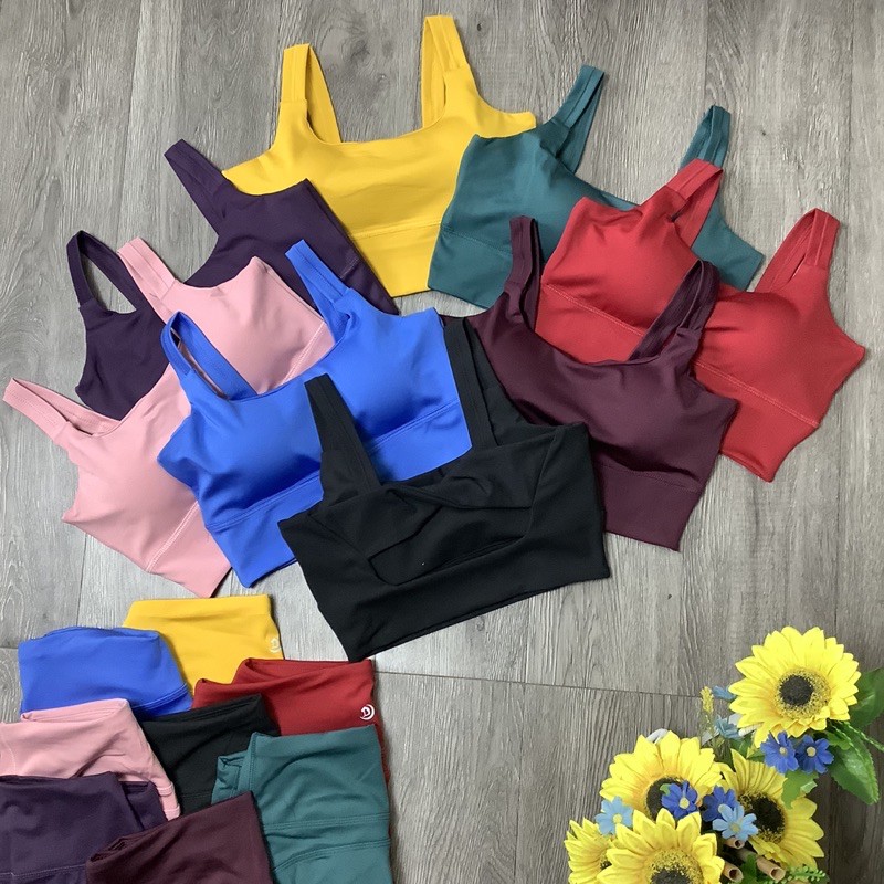 Set bra dây lưng xoắn gym,yoga và thể thao