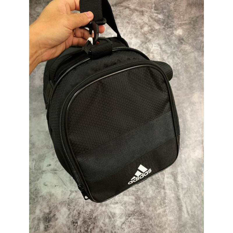 (Hàng chuẩn auth 1:1) DEFENDER III SMALL DUFFEL BAG BLACK/Túi trống adidas nhiều ngăn