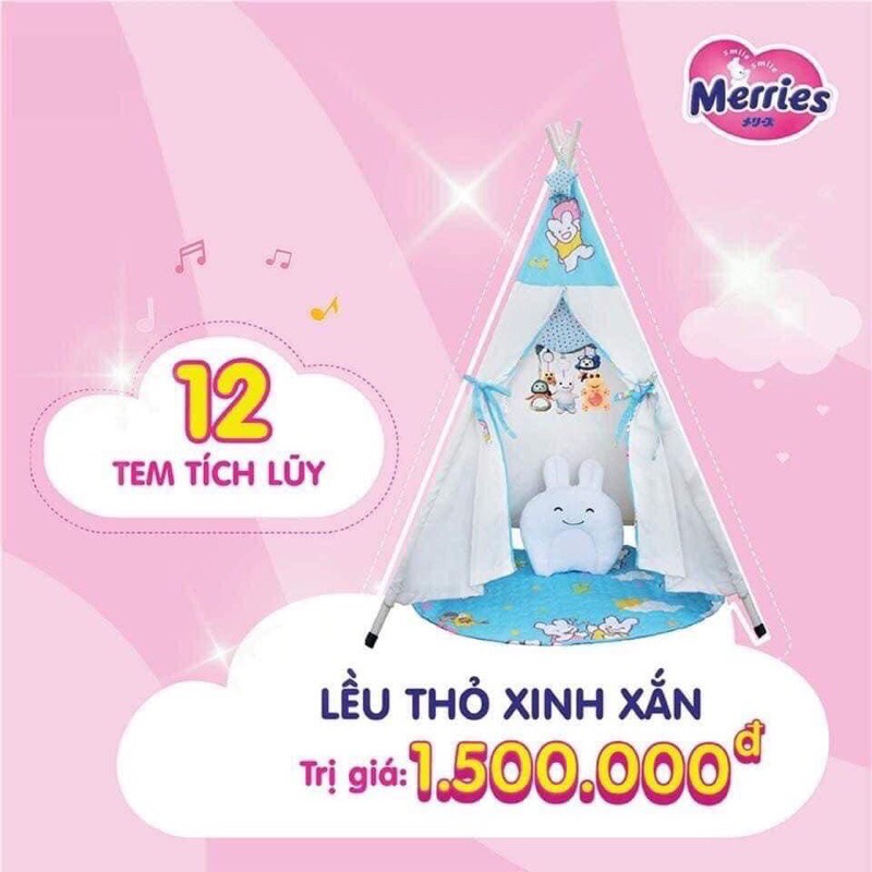 Lều thỏ Merries xinh xắn cho bé (1m2x1m6)