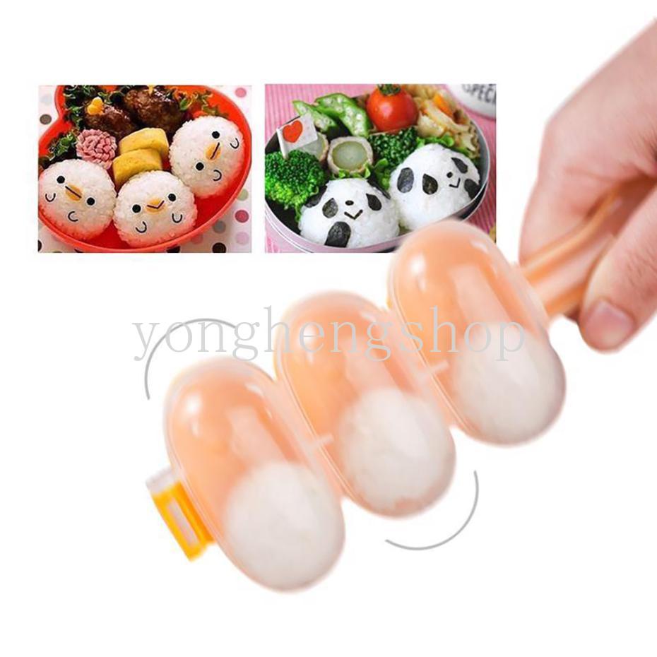 Set 2 Khuôn Làm Cơm Nắm Hình Tròn DIY