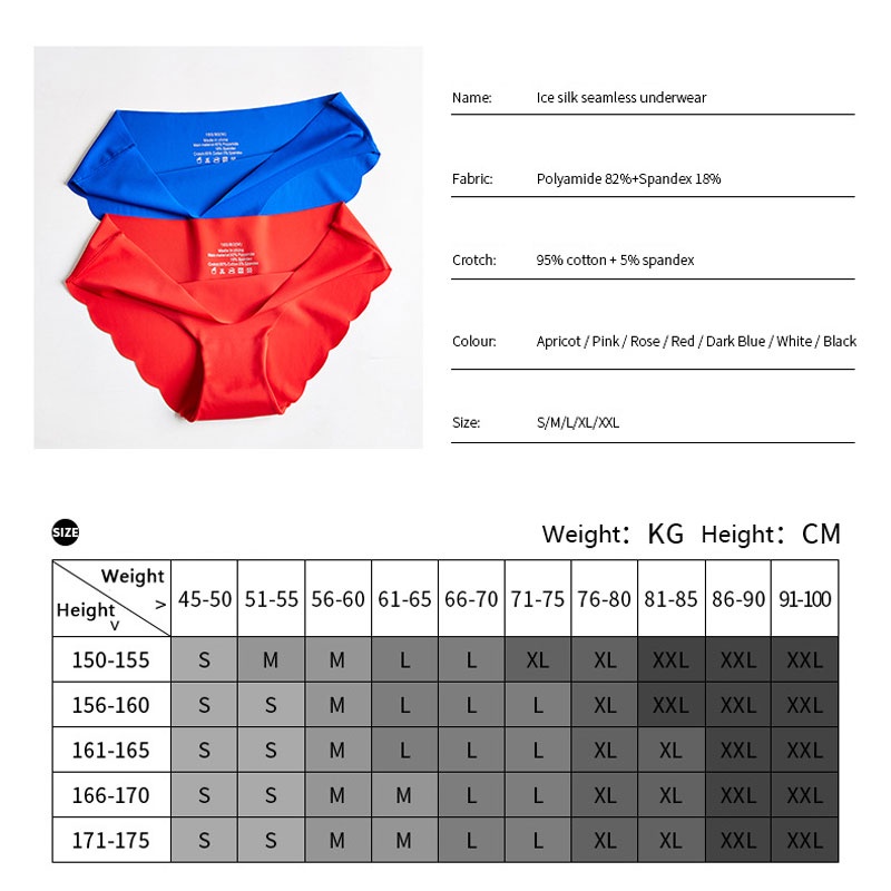 Quần lót ZXYOUPING mềm mại không đường may lưng thấp size S-XXL cho nữ