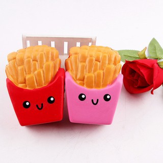 1pc cute french fries Soft Scented Bread Cake squishy Slow Rising Kid toy