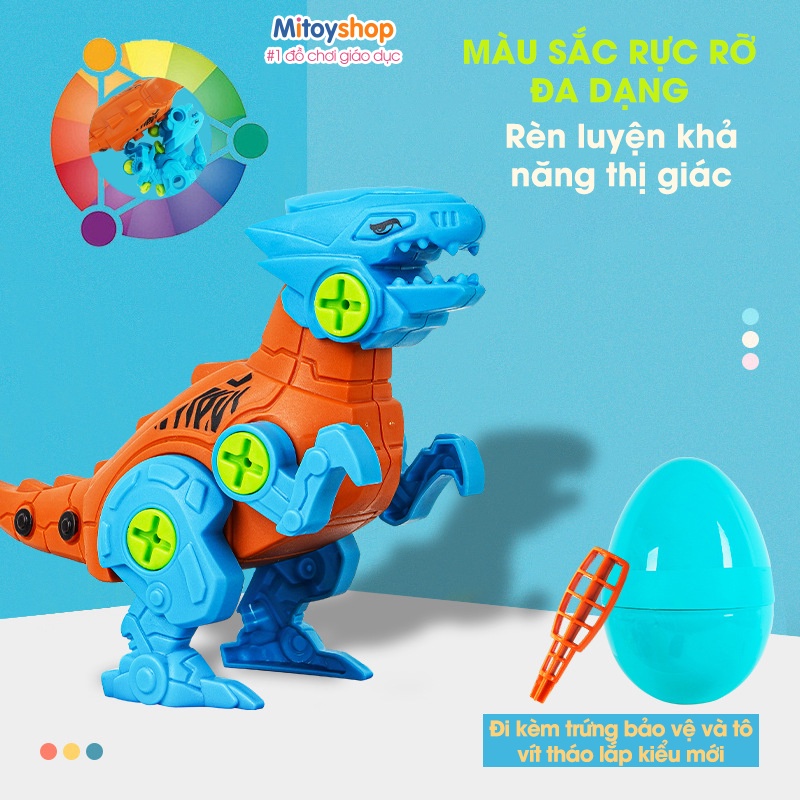 Bộ Lắp Ghép Khủng Long Máy MECHA DINO ⚙️Sáng Tạo⚙️ Tư Duy - Giúp Bé Sáng Tạo, Khám Phá Thế Giới (Nhựa ABS an toàn)