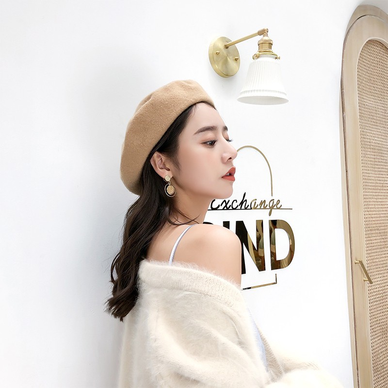 Bông Tai Tròn Kiểu Dáng Cổ Điển A184