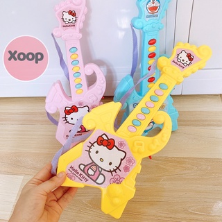 Sale !!! Đồ Chơi Đàn Ghi Ta Họa Tiết Hello Kitty-Đô Rê Mon  Phát Sáng  Cho Bé (SP001655 )