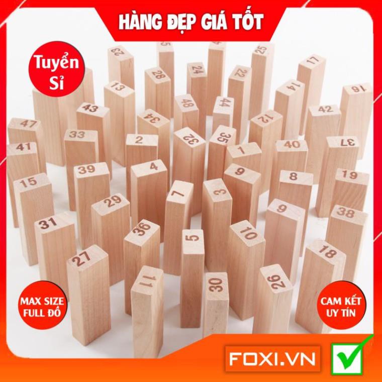 Đồ chơi Rút Gỗ Foxi-Đồ chơi giáo dục-trò chơi tương tác cực mạnh-giải trí và xả xì tress