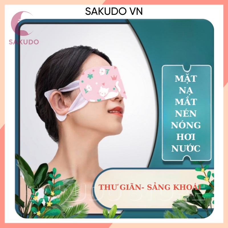 Mặt nạ mắt nóng, mask mắt nóng giúp thư giãn, giảm quầng thâm mắt SKD031