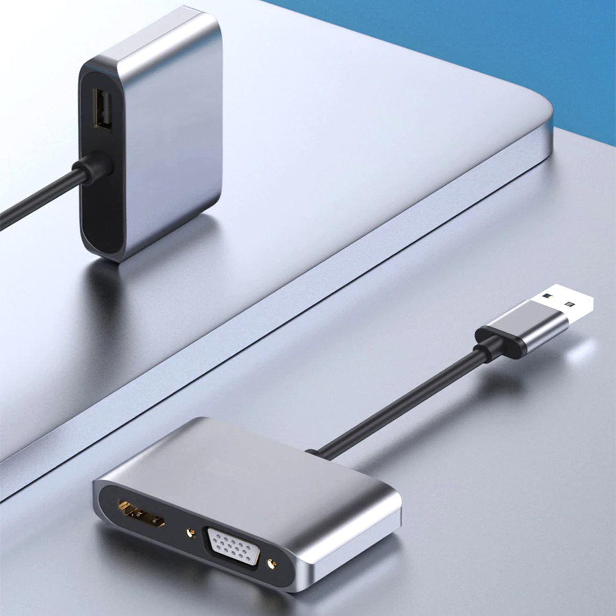 Bộ Chuyển Đổi Usb 3.0 Sang Hdmi-Compatible Vga 4k Multi-Display 3 Trong 1 | BigBuy360 - bigbuy360.vn