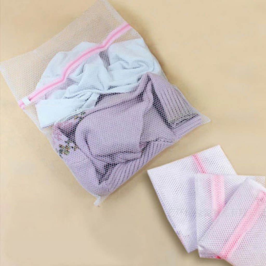 Túi giặt đồ máy giặt, chất liệu sợi lưới dai chắc bền bỉ kích thước 50x60cm - MAMI.TITI