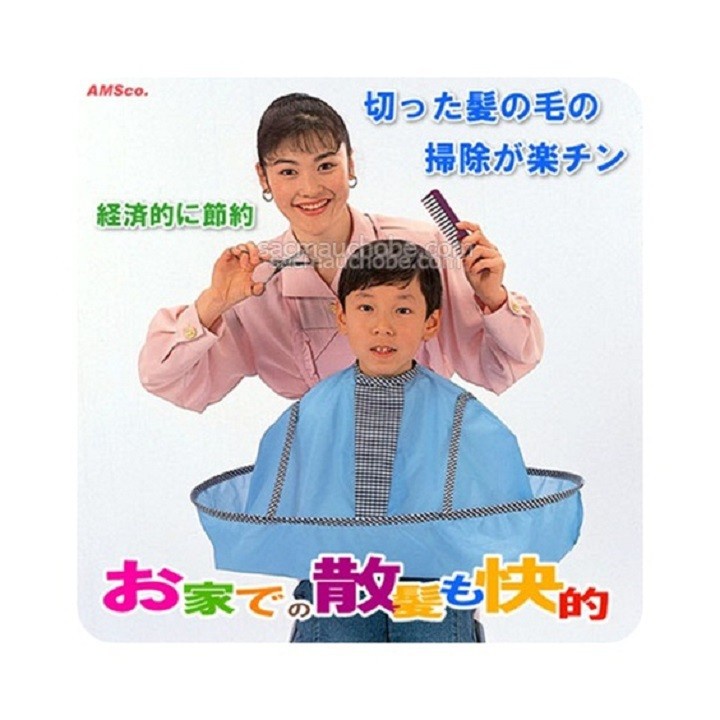 [GIẢM SỐC] Áo choàng cắt tóc có khay hứng Nội địa Nhật Bản