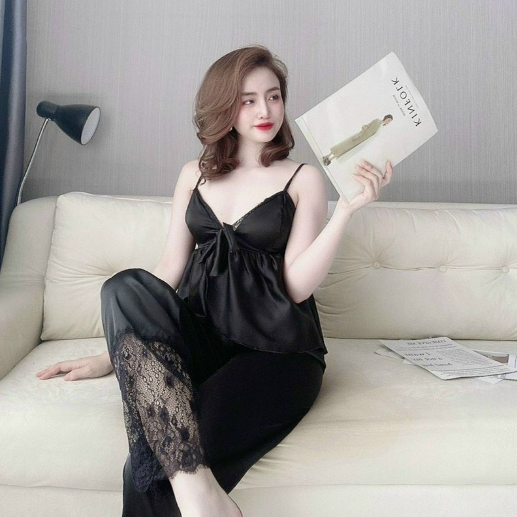 Đồ ngủ nữ❣️FREE SHIP❣️Đồ bộ mặc nhà cao cấp mềm mại xinh xắn &lt;63KG