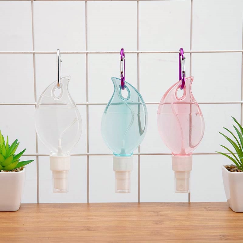 Bình xịt 50ml gắn móc khóa hình chiếc lá