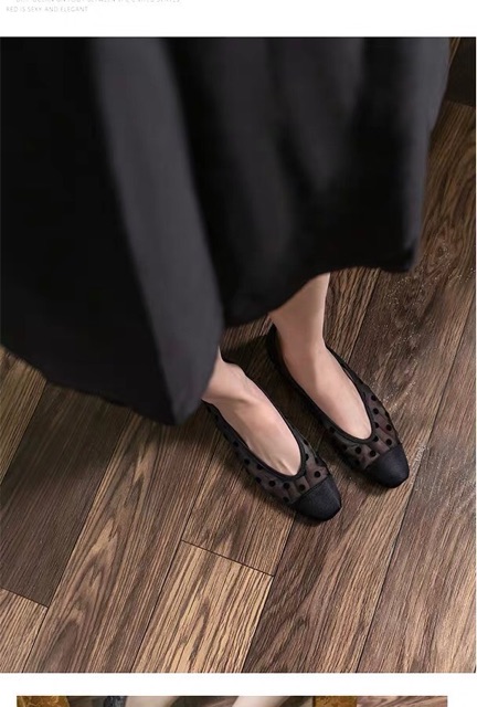 Giày búp bê zen chấm bi zara hàng dư fullbox