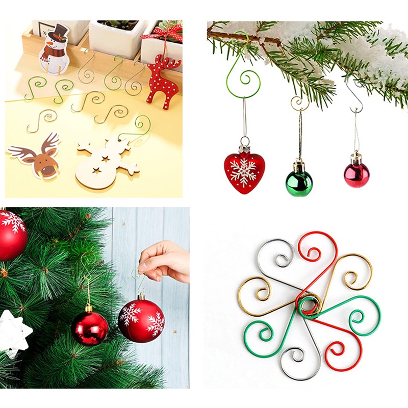 Bộ 20 Móc Treo Cây Thông Hình Chữ S Trang Trí Giáng Sinh