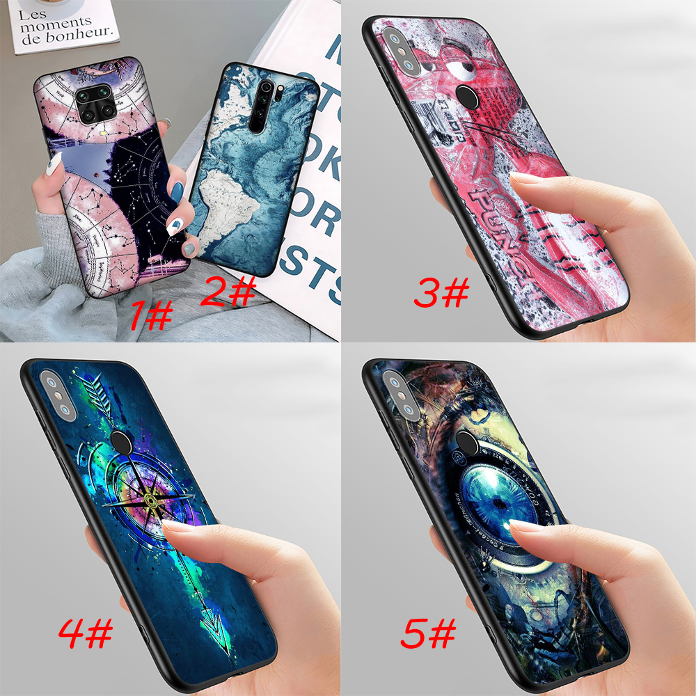 Ốp Điện Thoại Silicon Mềm Hình Bản Đồ Thế Giới Cho Xiaomi Redmi Note 9 9a 9c 9s 10 Poco F2 Pro Max Lite Ultra