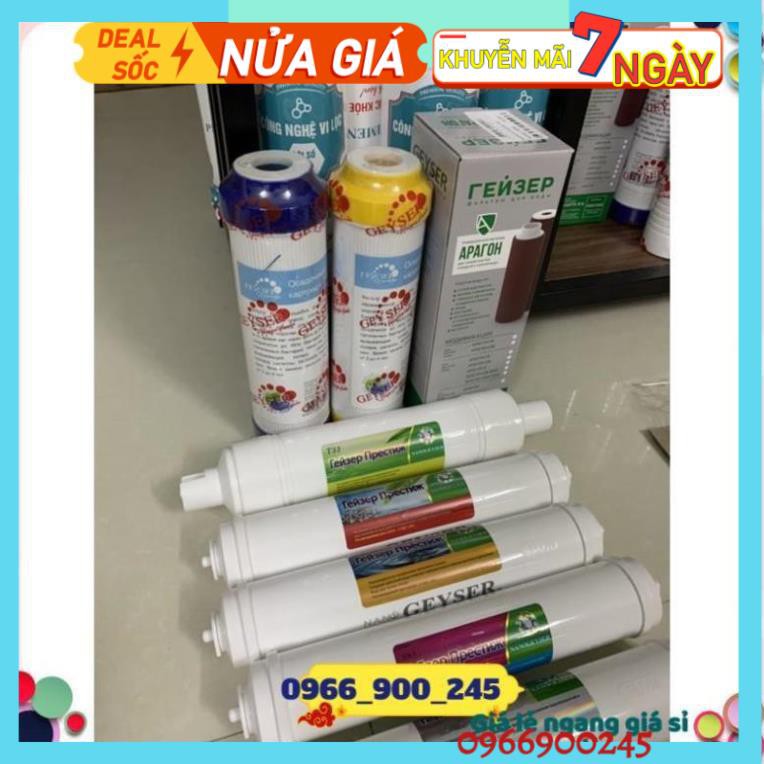 (Giá Gốc) Combo Lõi Lọc Số 12345678 Nanogeyser 👉 Bộ 8 Lõi Lọc Dành Cho Máy Không Nước Thải Không Dùng Điện