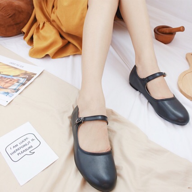 Giày mary jane giày lolita phong cách Hàn Quốc ( FORM NHỎ NHÍCH LÊN 1 SIZE ) SHOES PARADISE BBHS