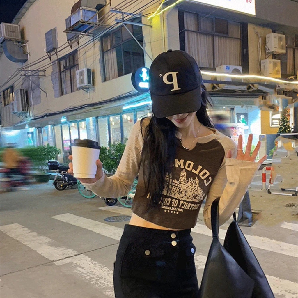 Áo Thun DàI Tay Cổ Chữ v ThờI Trang Cho Nữ JL-TX-493