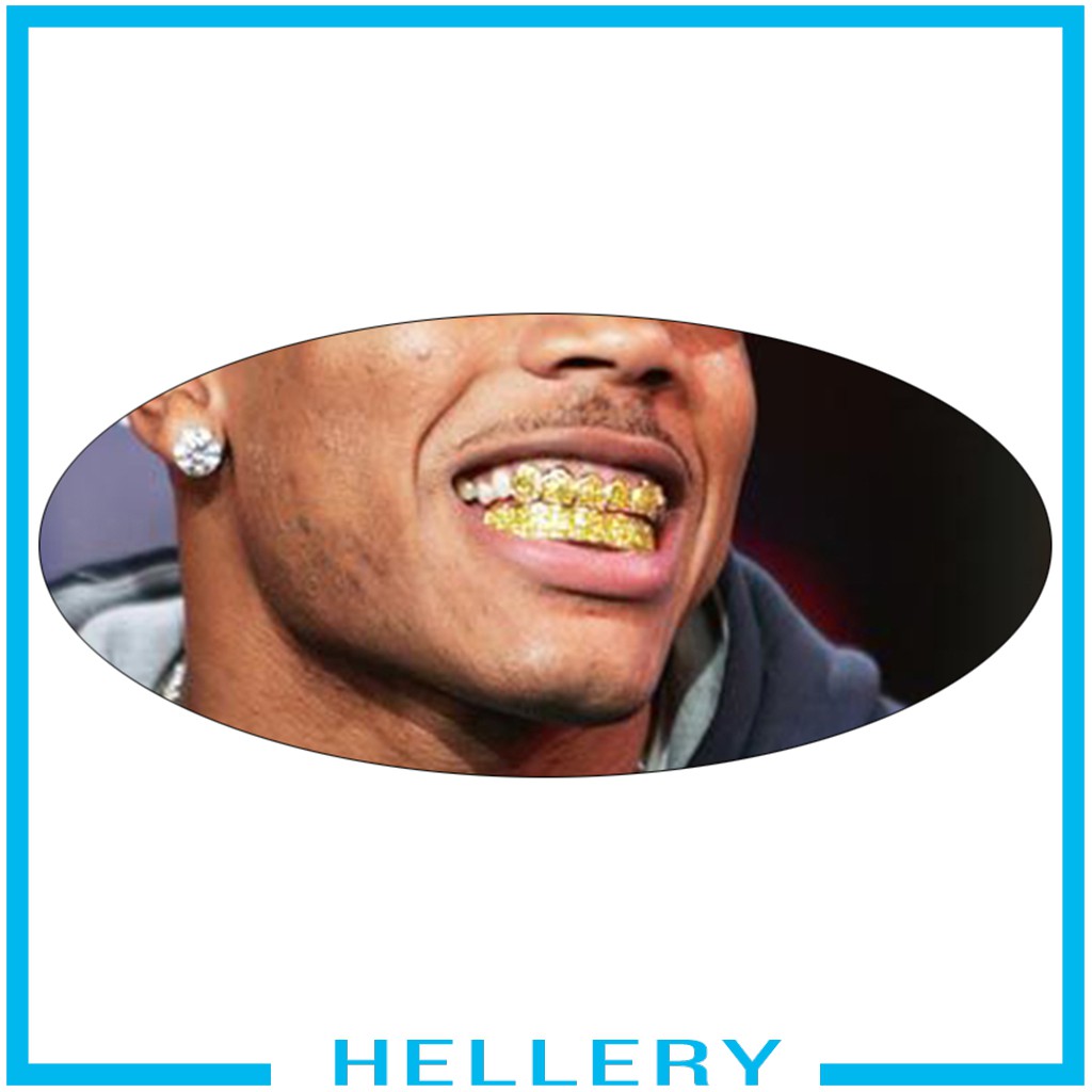 Răng Mạ Vàng / Bạc Đính Kim Cương Giả Phong Cách Hip Hop