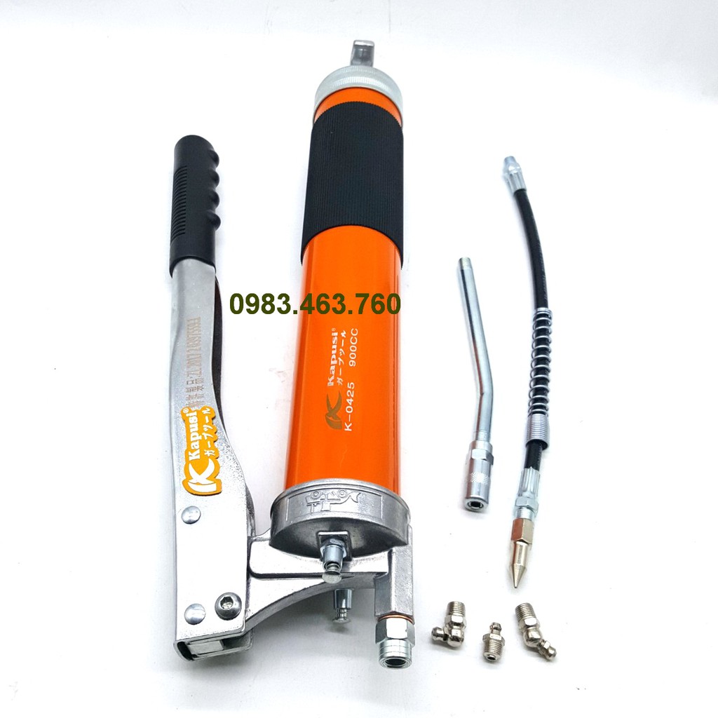 SÚNG BƠM MỠ CẦM TAY CAO CẤP KAPUSI 900CC- ÁP LỰC 10000PSI