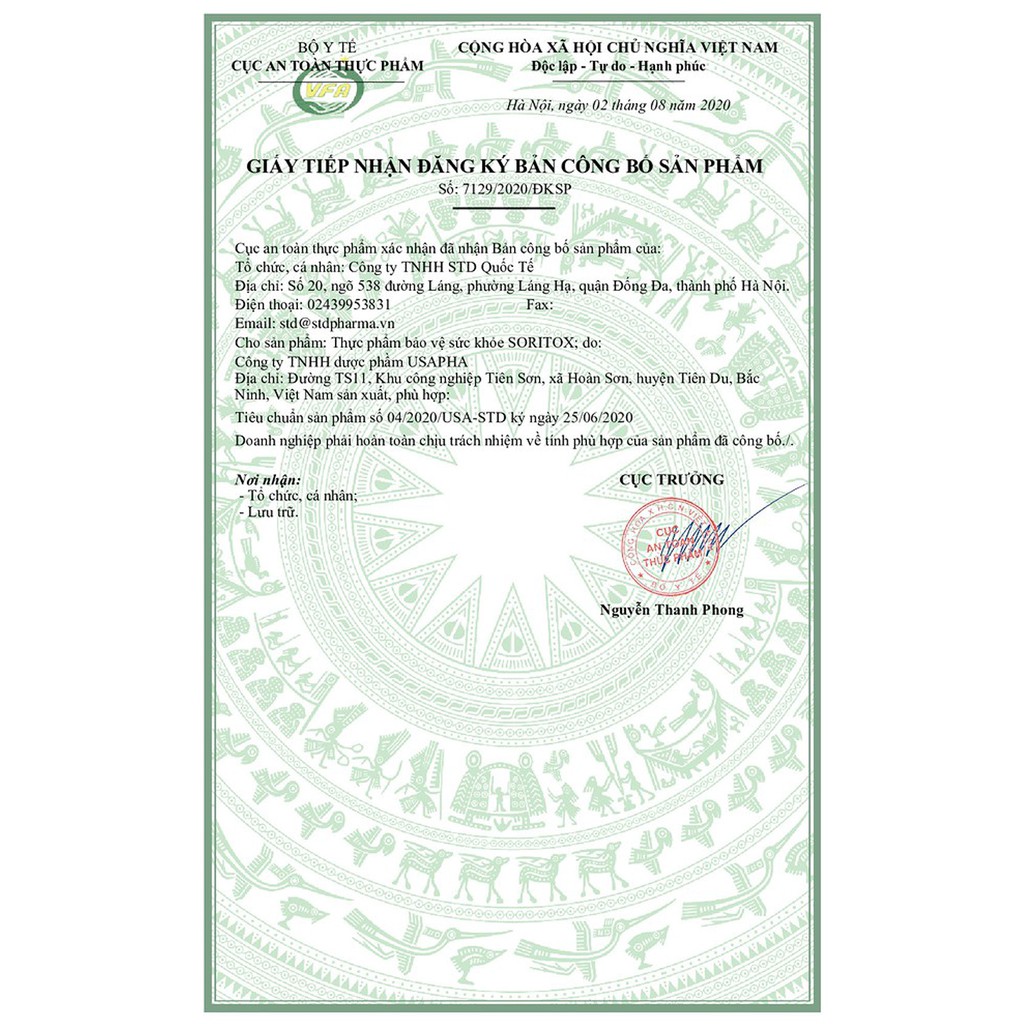 [CHÍNH HÃNG] Soritox Viên uống giải độc gan, hỗ trợ các bệnh về gan