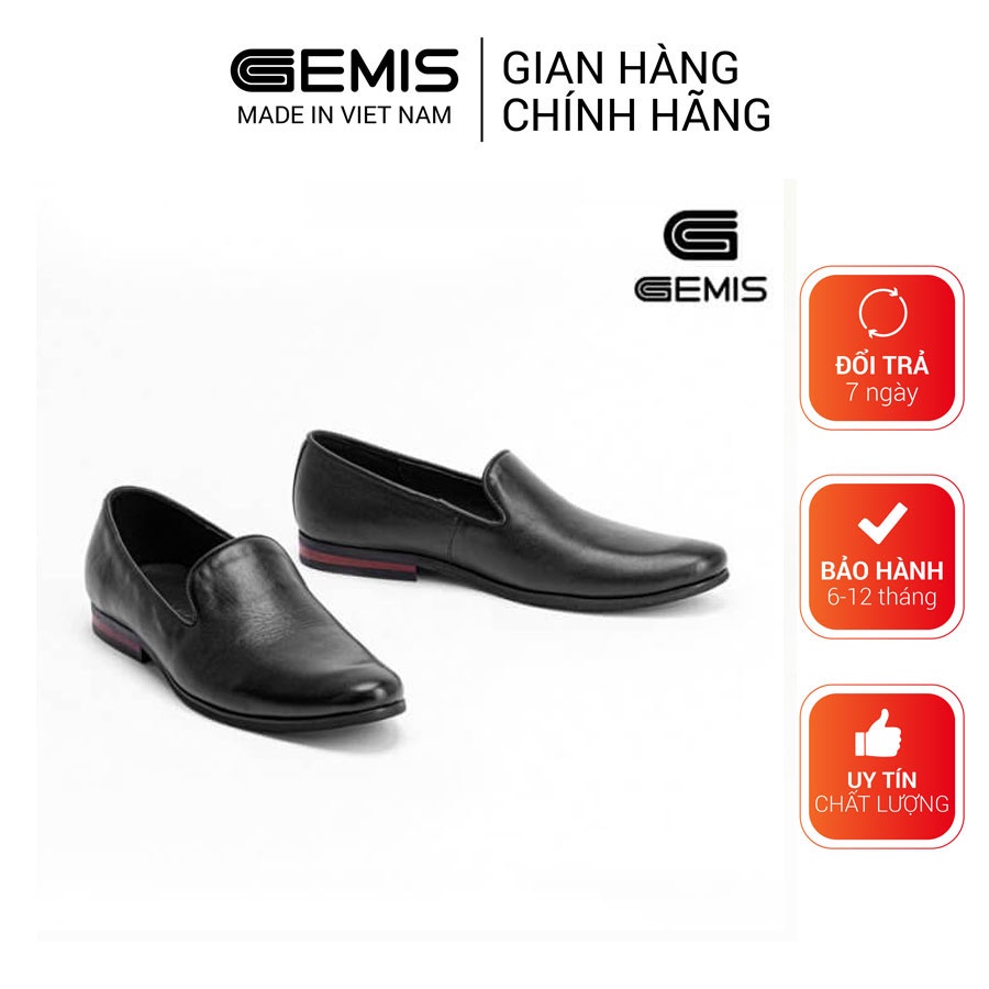 Giày lười nam da bò cao cấp chính hãng tăng chiều cao 3cm GEMIS - GM00050