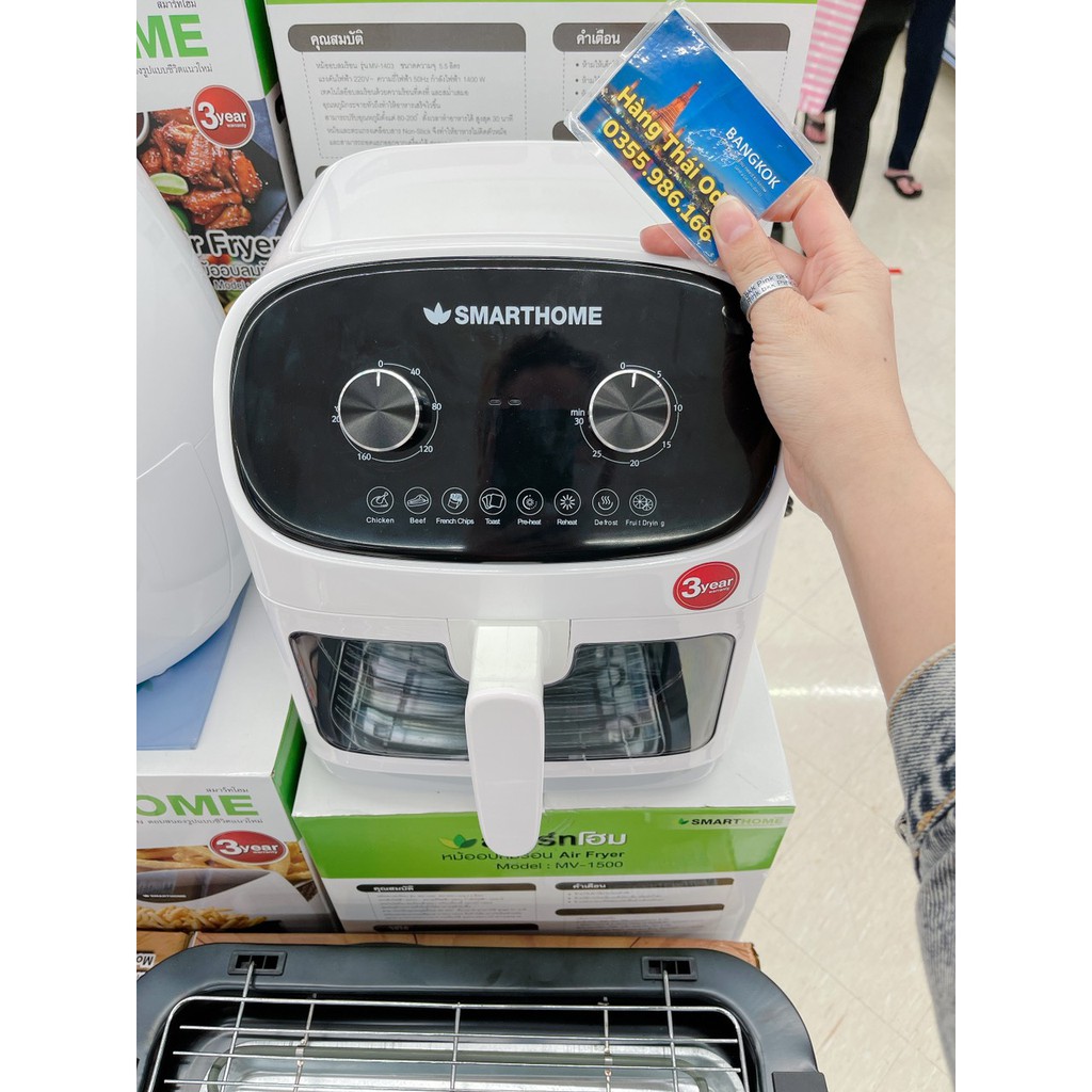 Nồi chiên không dầu SMARTHOME model MV-1403 ⚡HÀNG NỘI ĐỊA THÁI ⚡MUA TRỰC TIẾP THÁI LAN KHÔNG QUA TRUNG GIAN