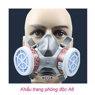 Khẩu trang,mặt nạ lọc khí, phòng độc A6 dùng cho đời sống, nông nghiệp và sản xuất