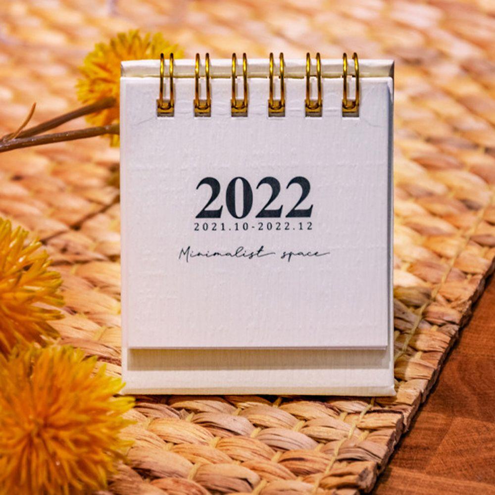 Pewany Lịch Để Bàn Mini Dễ Mang Theo Trang Hai Dây Để Bàn Văn Phòng Tối Giản Không Gian Lật