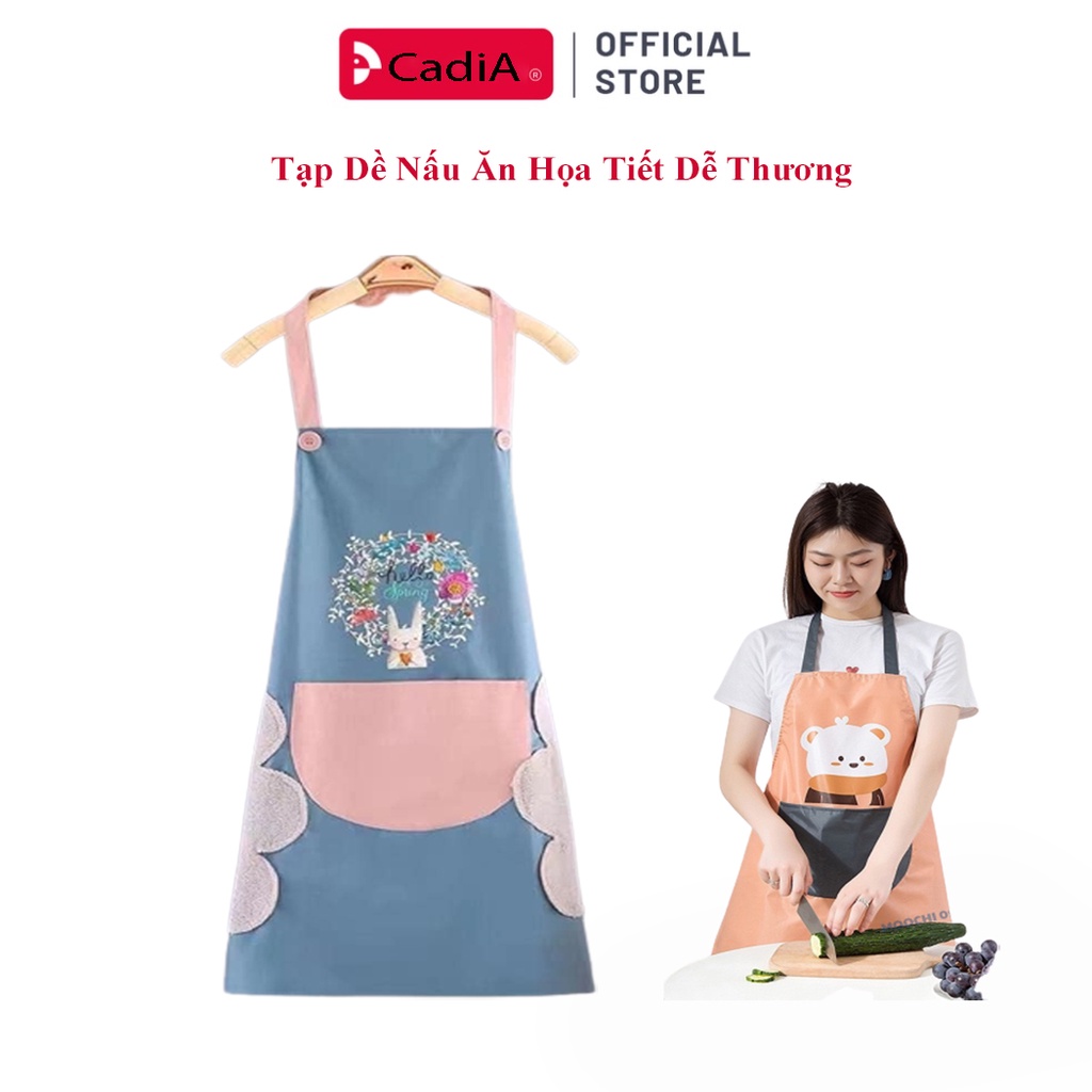 Tạp dề nấu ăn cao cấp không thấm nước, thấm dầu mỡ...