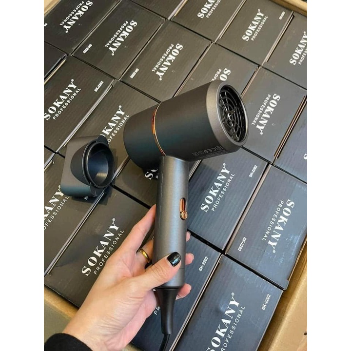 Máy sấy tóc Sokany SK-2202 chính hãng công suất 1200W - Tặng kèm 1 đầu sấy tạo kiểu