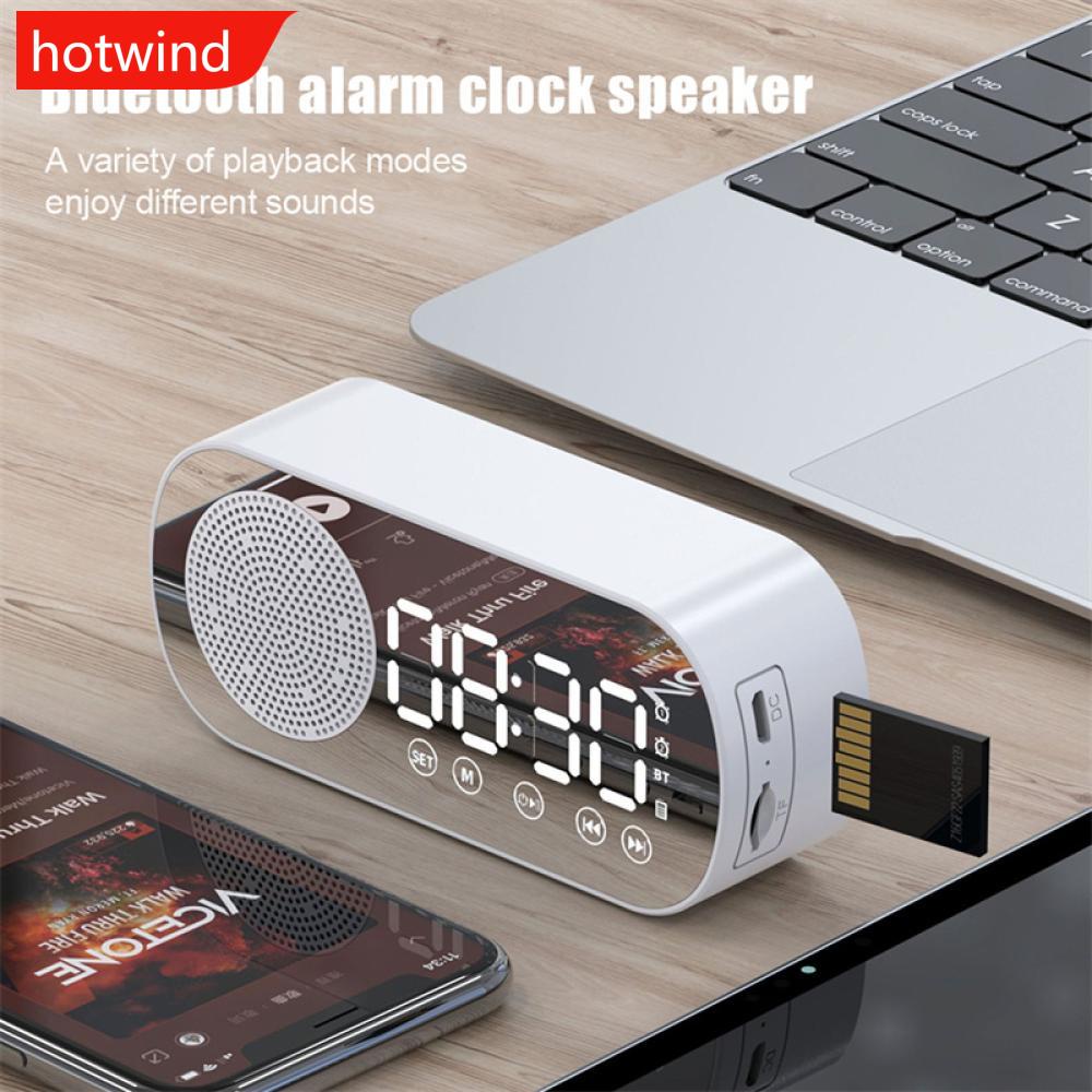 Loa Bluetooth Không Dây Tích Hợp Đồng Hồ Báo Thức Có Đèn LED Và Chức Năng Báo Thức H3X3