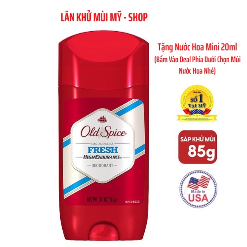 Lăn Khử Mùi Old Spice Pure Sport Tươi Mát Khô Thoáng 85g – Nam Nữ