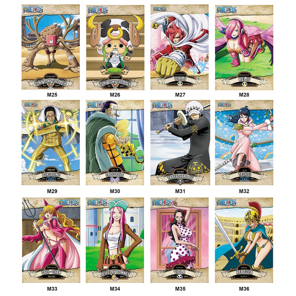 Bộ 10-30 thẻ nhân vật One Piece - khổ A5- chất giấy dày