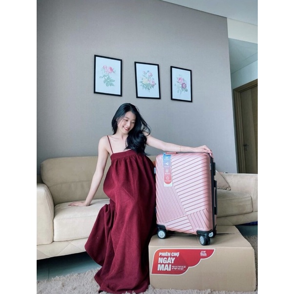 Đầm suông maxi  2 dây