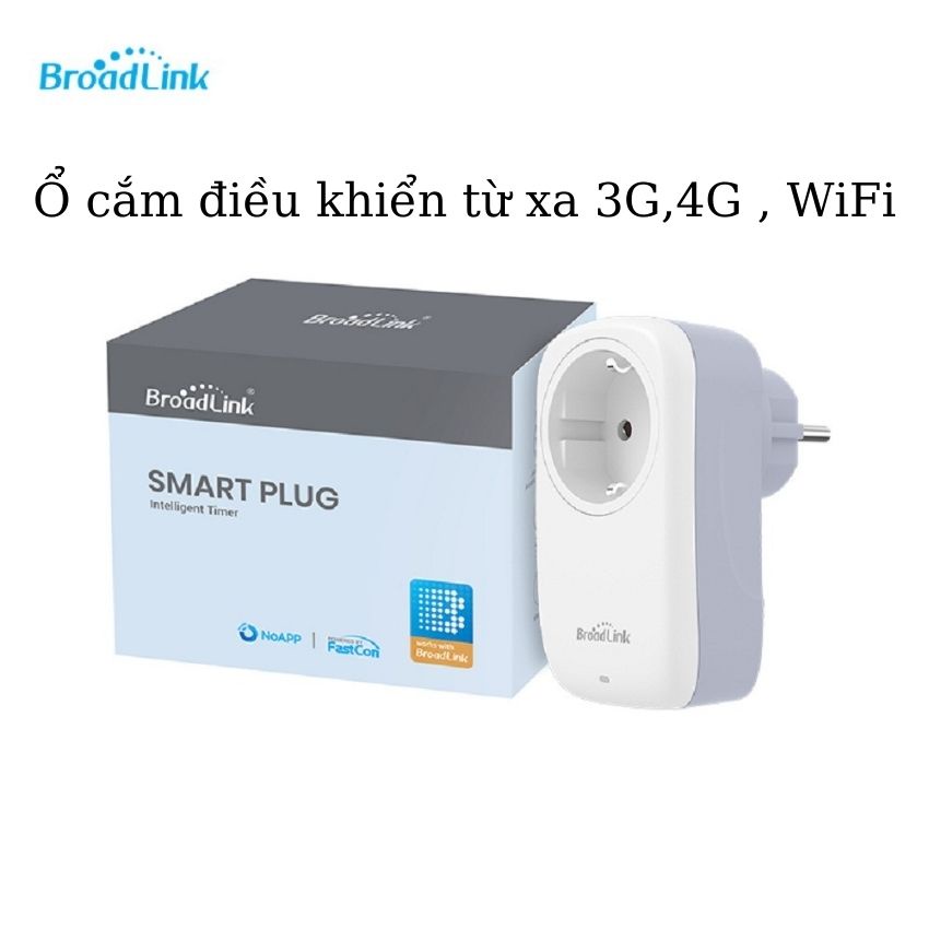Ổ Cắm Thông Minh Wifi Broadlink SP4L 16A- 3500W Hẹn Giờ Điều Khiển Từ Xa Qua App, Điều Khiển Từ Xa Bằng Điện Thoại WIFI