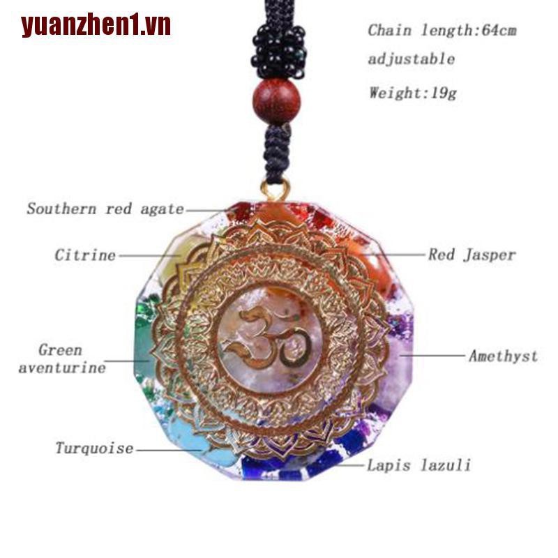 [YUANZHEN1] Vòng cổ Mặt Đá Thiền Chakra Chữa Lành