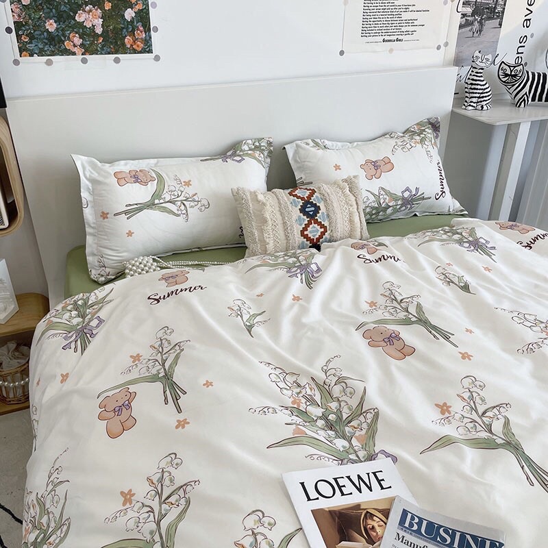 Set Chăn Ga Cotton Poly Siêu Xinh Thoáng Mát (Shinbedding)