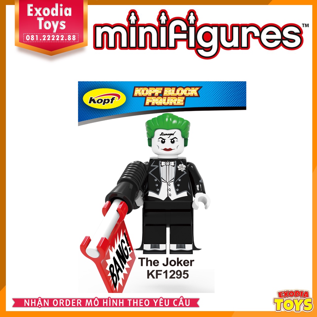 Xếp hình Minifigure DC Comics Kẻ phản diện Joker 2019 - Đồ Chơi Lắp Ghép Sáng Tạo - KOPF KF6110