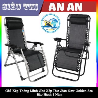 Ghế xếp thư giãn New Golden Sea  nằm ngồi  thoải mái bảo hành 12 tháng thích hợp cho người già