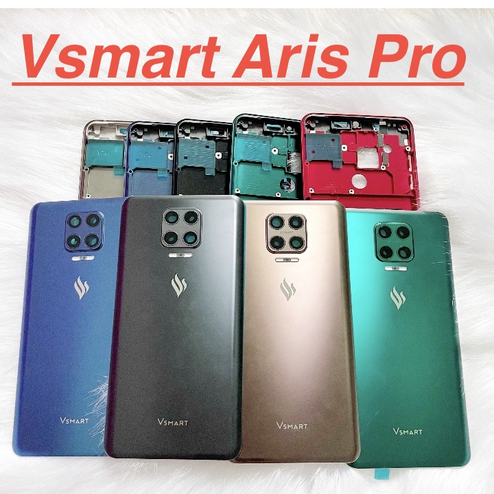 ✅ Nắp Lưng Sườn Viền Vsmart Aris Pro Sườn Viền Vỏ Màn Hình Benzen Kính Camera Linh Kiện Thay Thế