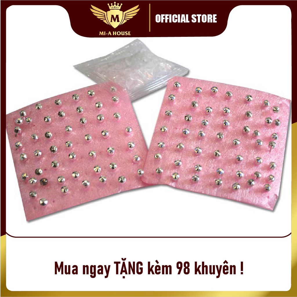 Dụng cụ bấm lỗ tai - máy bấm lỗ tai xỏ khuyên - kèm gương, bút định vị và 98 đinh