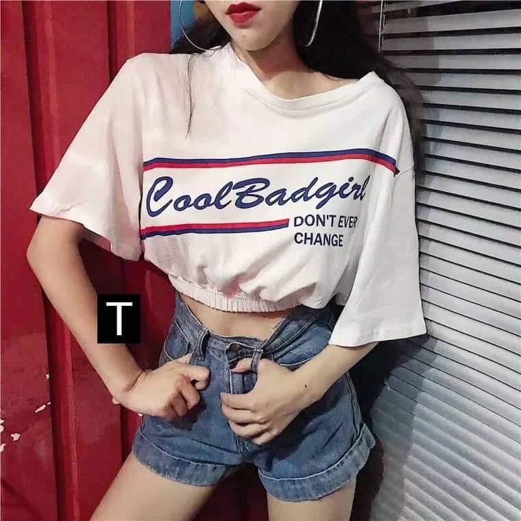 Áo croptop Cool chun gấu DTR2502 | BigBuy360 - bigbuy360.vn