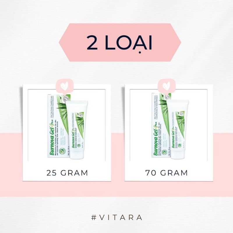 Gel Thoa Bỏng Tái tạo Da Tổn Thương Burnova gel pluss thái lan