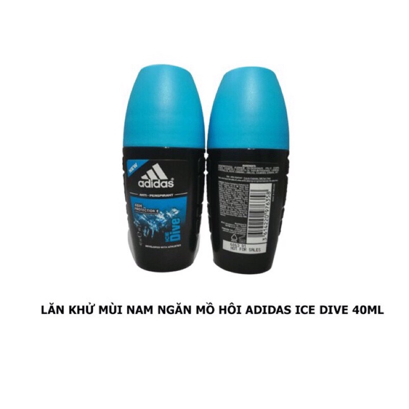 Lăn Khử Mùi Nam Ngăn Mồ Hôi Adidas Ice Dive 40ml